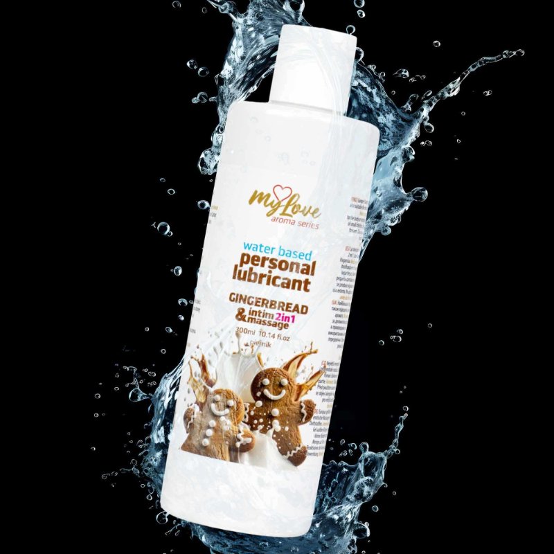 2в1 лубрикант та масажний гель - MyLove Aroma Series Intim&Massage Gingerbread, 300 мл