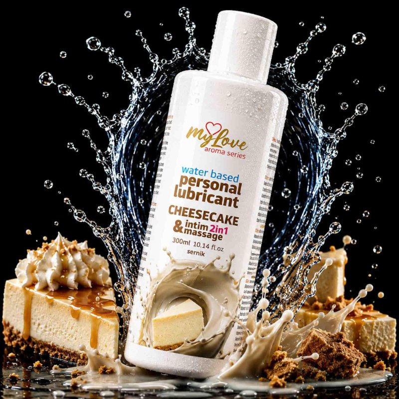 2в1 лубрикант та масажний гель - MyLove Aroma Series Intim&Massage Cheesecake, 300 мл