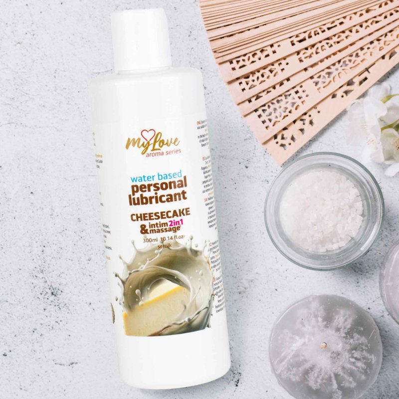 2в1 лубрикант та масажний гель - MyLove Aroma Series Intim&Massage Cheesecake, 300 мл