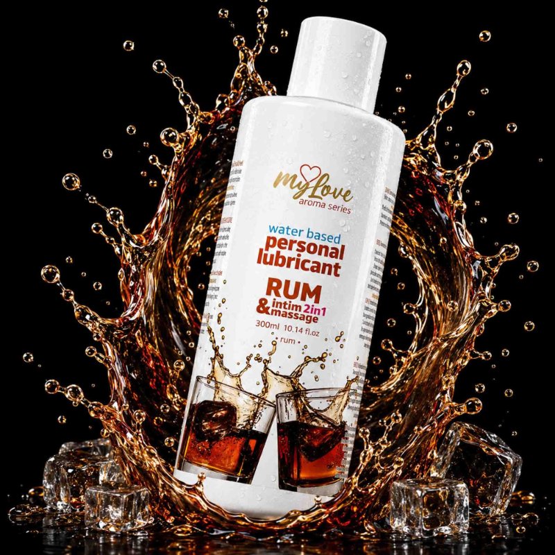 2в1 лубрикант та масажний гель - MyLove Aroma Series Intim&Massage Rum, 300 мл