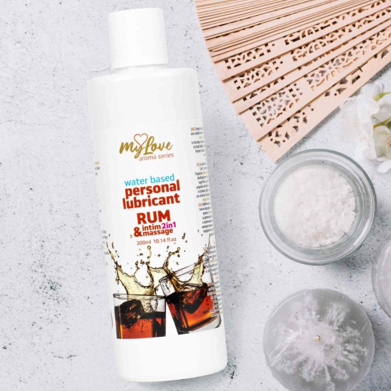 2в1 лубрикант та масажний гель - MyLove Aroma Series Intim&Massage Rum, 300 мл