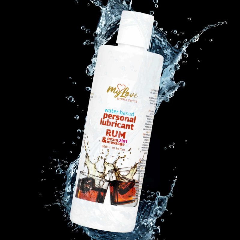 2в1 лубрикант та масажний гель - MyLove Aroma Series Intim&Massage Rum, 300 мл