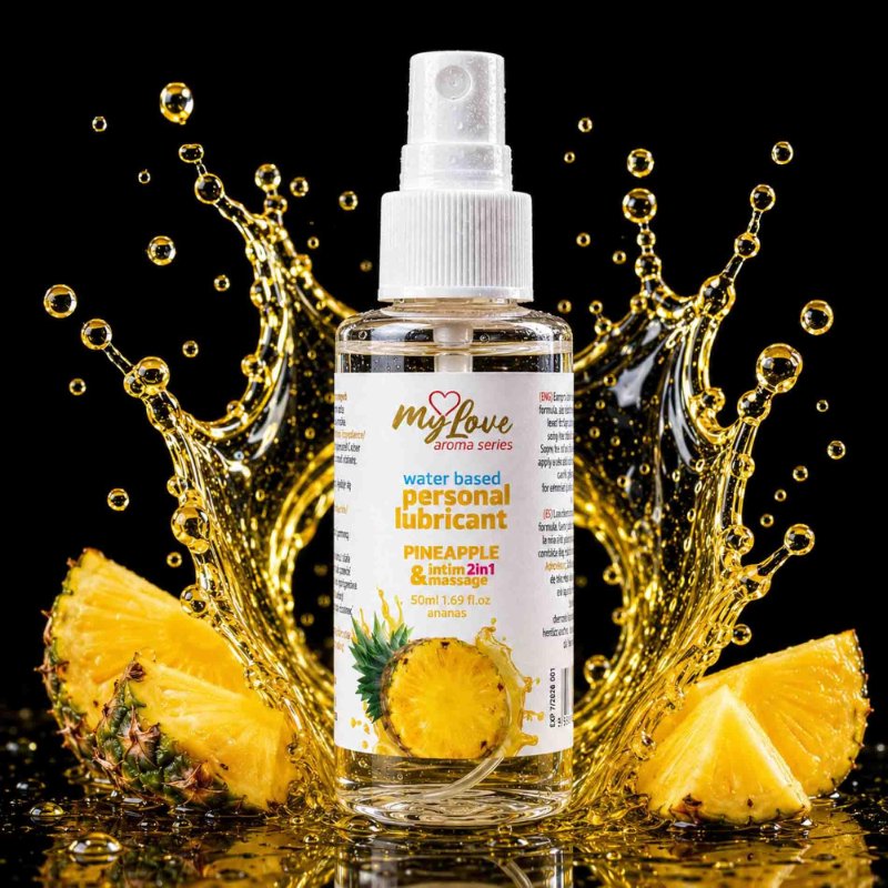 2в1 лубрикант та масажний гель - MyLove Aroma Series Intim&Massage Pineapple, 50 мл