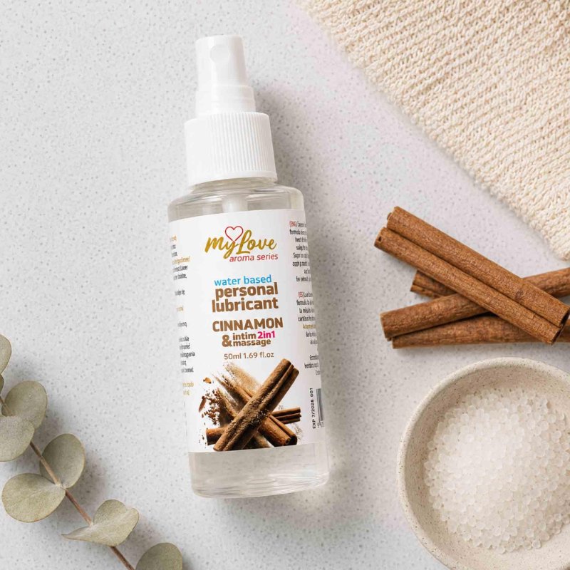 2в1 лубрикант та масажний гель - MyLove Aroma Series Intim&Massage Cinnamon, 50 мл
