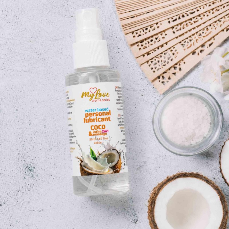 2в1 лубрикант та масажний гель - MyLove Aroma Series Intim&Massage Coco, 50 мл