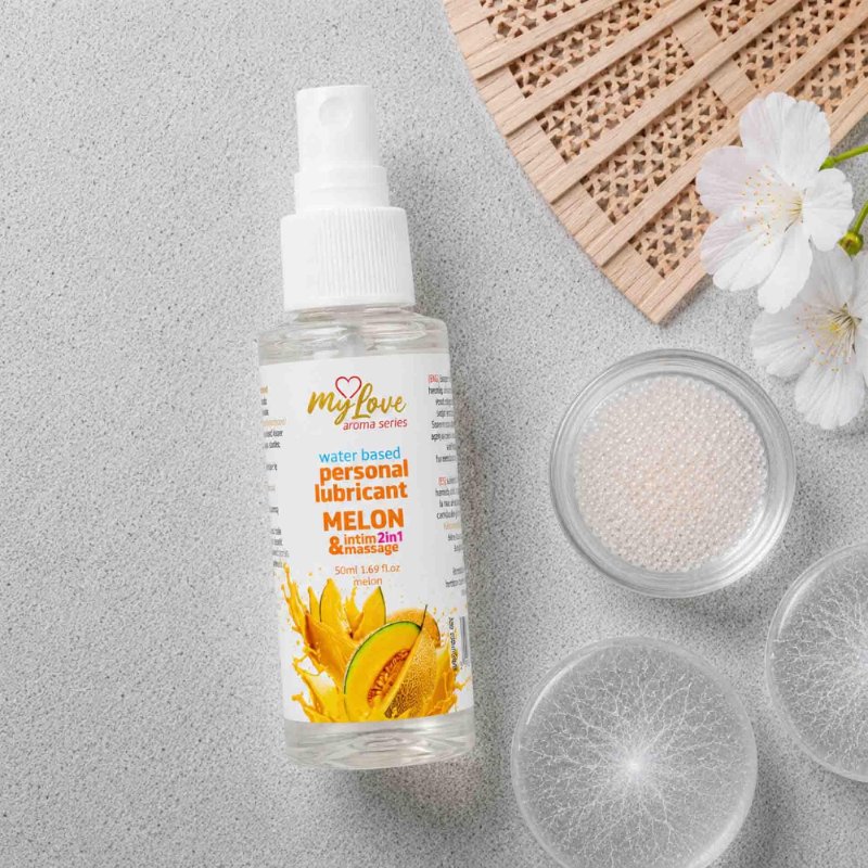2в1 лубрикант та масажний гель - MyLove Aroma Series Intim&Massage Melon, 50 мл