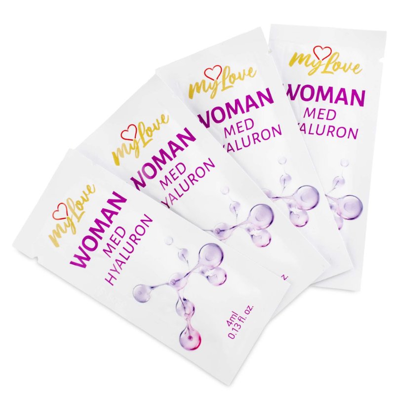 Інтимний зволожуючий гель-лубрикант для жінок - MyLove Woman Med Hyaluron, 4 мл