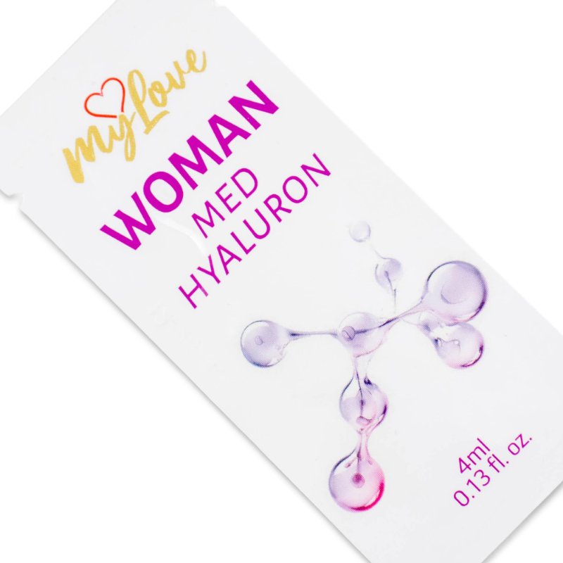 Інтимний зволожуючий гель-лубрикант для жінок - MyLove Woman Med Hyaluron, 4 мл