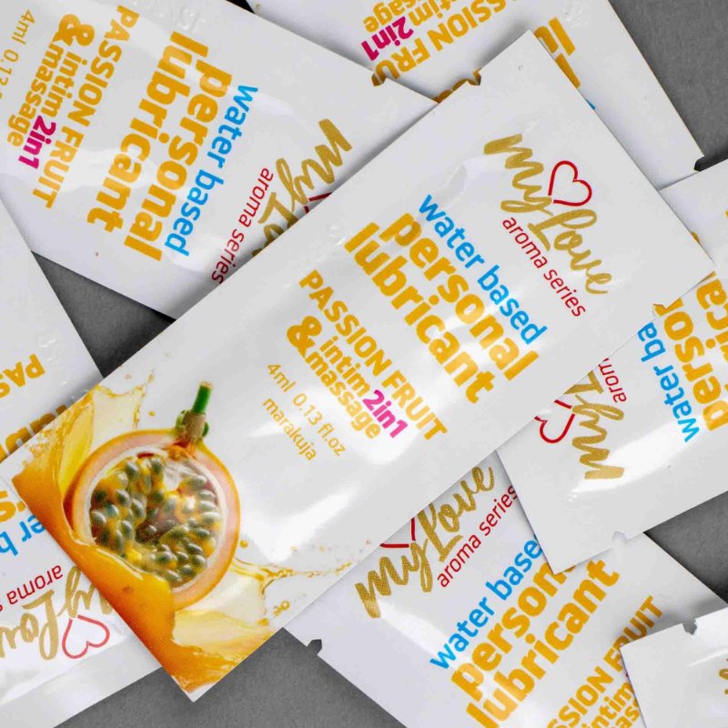 2в1 лубрикант та масажний гель - MyLove Aroma Series Intim&Massage Passion Fruit, 4 мл