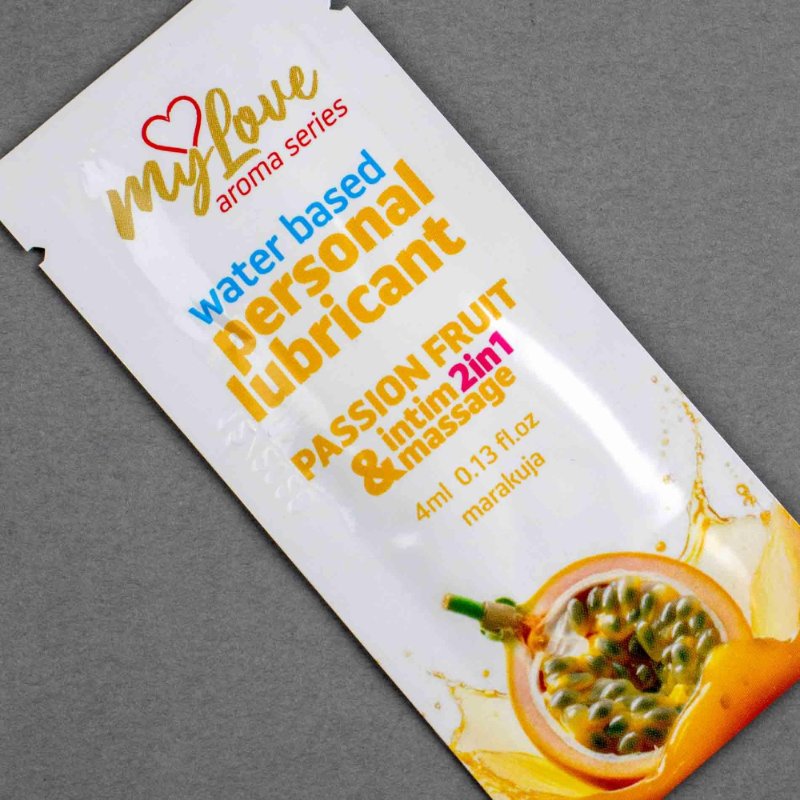 2в1 лубрикант та масажний гель - MyLove Aroma Series Intim&Massage Passion Fruit, 4 мл