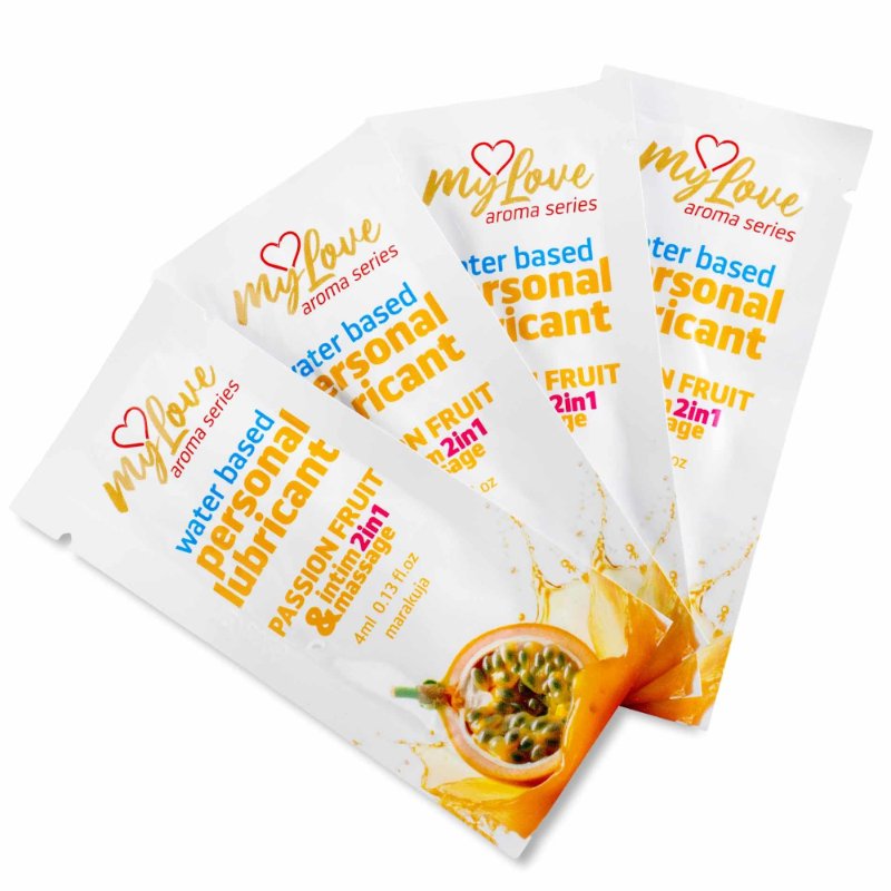 2в1 лубрикант та масажний гель - MyLove Aroma Series Intim&Massage Passion Fruit, 4 мл