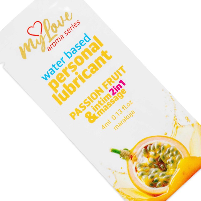 2в1 лубрикант та масажний гель - MyLove Aroma Series Intim&Massage Passion Fruit, 4 мл