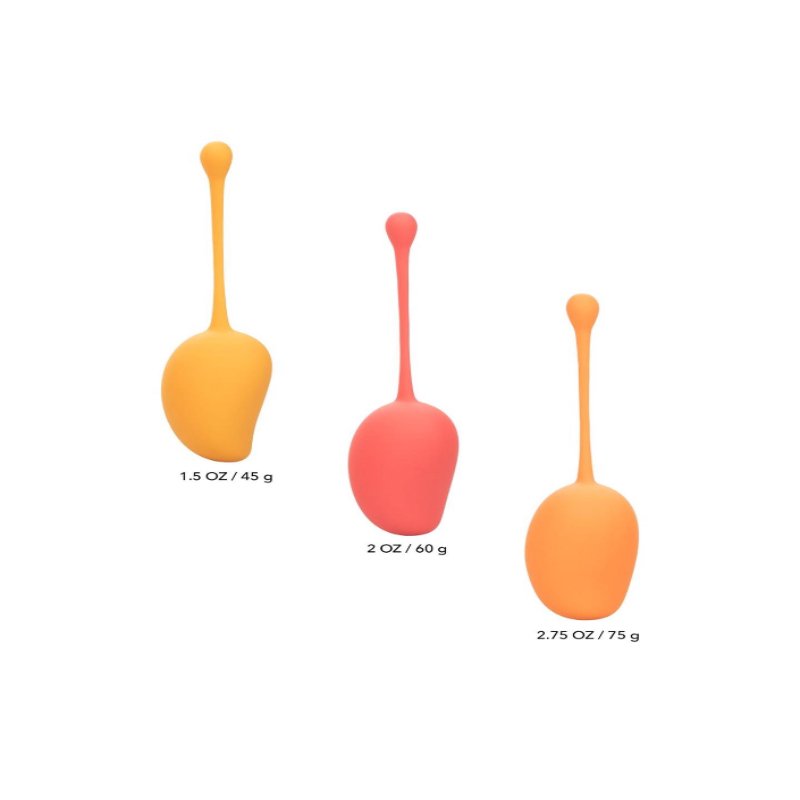 Набір вагінальних кульок - Calexotics Kegel Training Set Mango