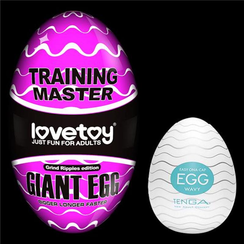 Мастурбатор - Traning Master Giant Egg Masturbator Purple