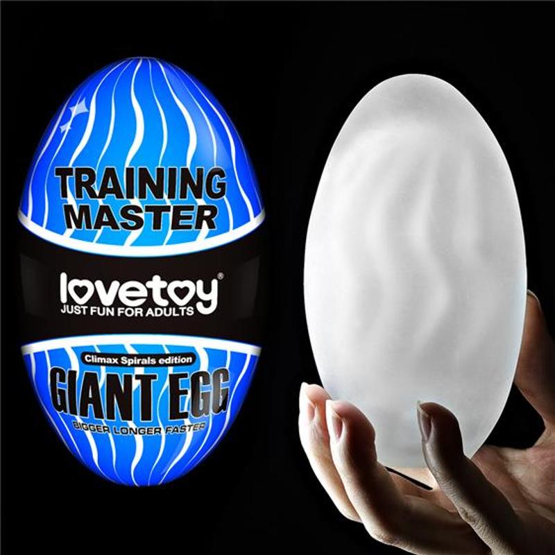 Мастурбатор - Traning Master Giant Egg Masturbator Blue