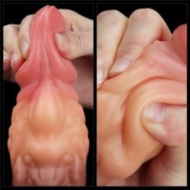 Фалоімітатор - Dual-Layered Silicone Plug 7" Brown