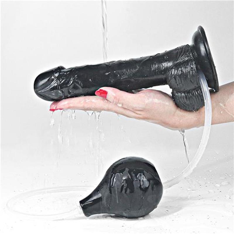 Фалоімітатор - Squirt Extreme Dildo 9" Black