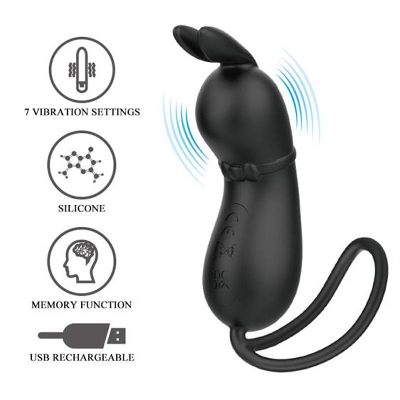 Вібростимулятор - Pretty Love Rosalie Vibro Stimulator Black