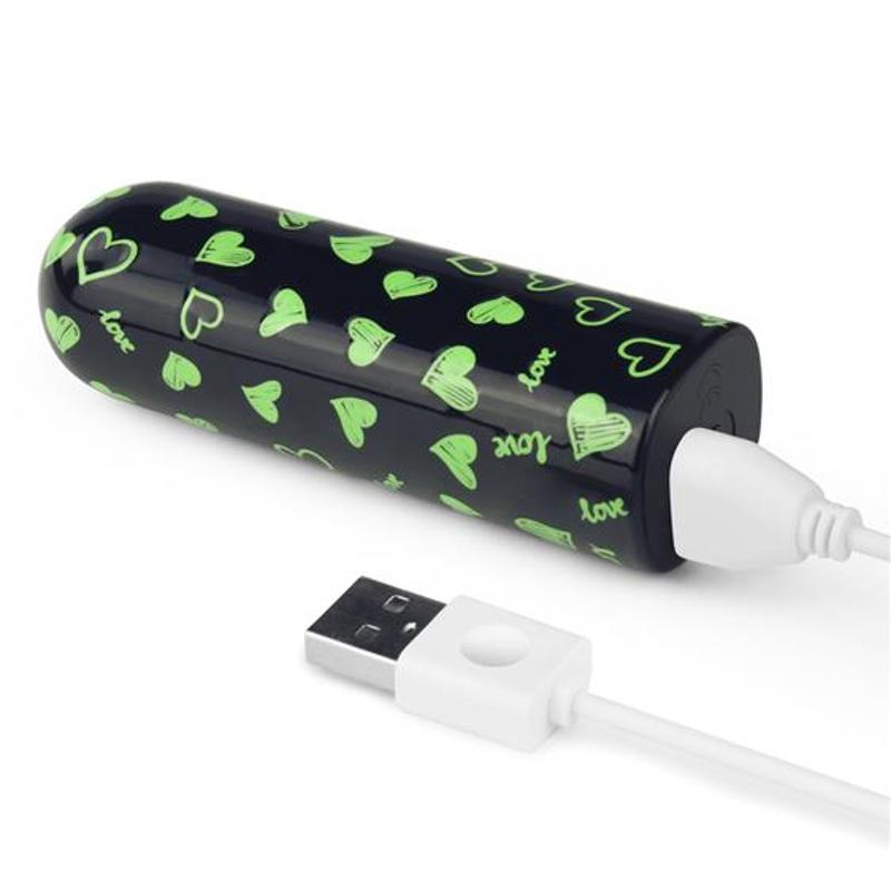 Вібропуля - Rechargeable Glow-in-the-dark Heart Massager