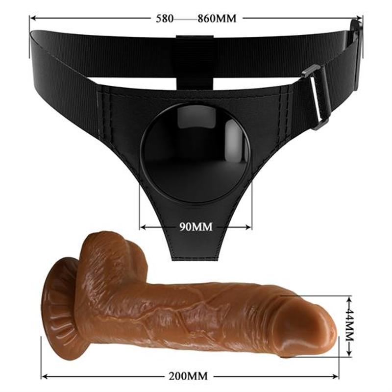 Страпон - Pretty Love Harness Briefs Micheal 7"
