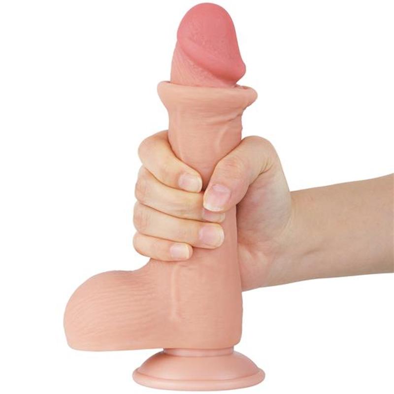 Фалоімітатор - Sliding-Skin Dual Layer Dong 7.5" Flesh #3