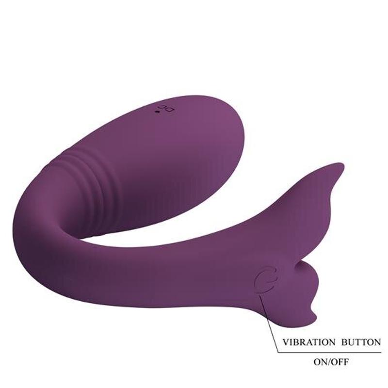 Вібратор - Pretty Love Jayleen Stimulator Dark Purple (App)