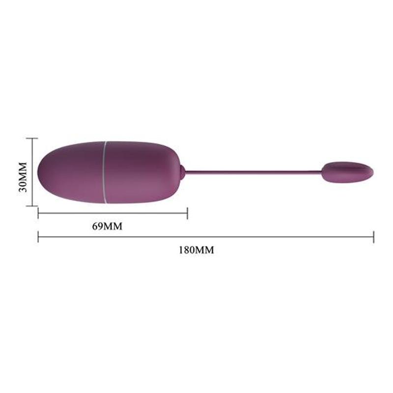 Віброяйце - Pretty Love Nymph Vibrating Egg Dark Purple (App)