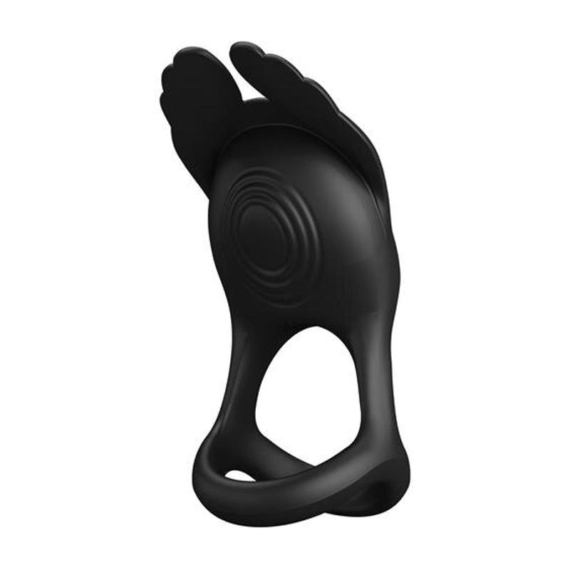 Ерекційне кільце - Pretty Love Silas Vibrant Penis Ring Black