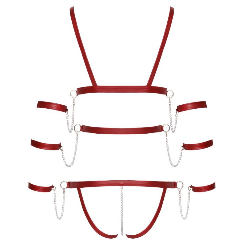 Боді - 2480514 Bad Kitty Strap Body, red L