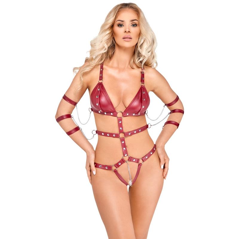 Боді - 2480514 Bad Kitty Strap Body, red L