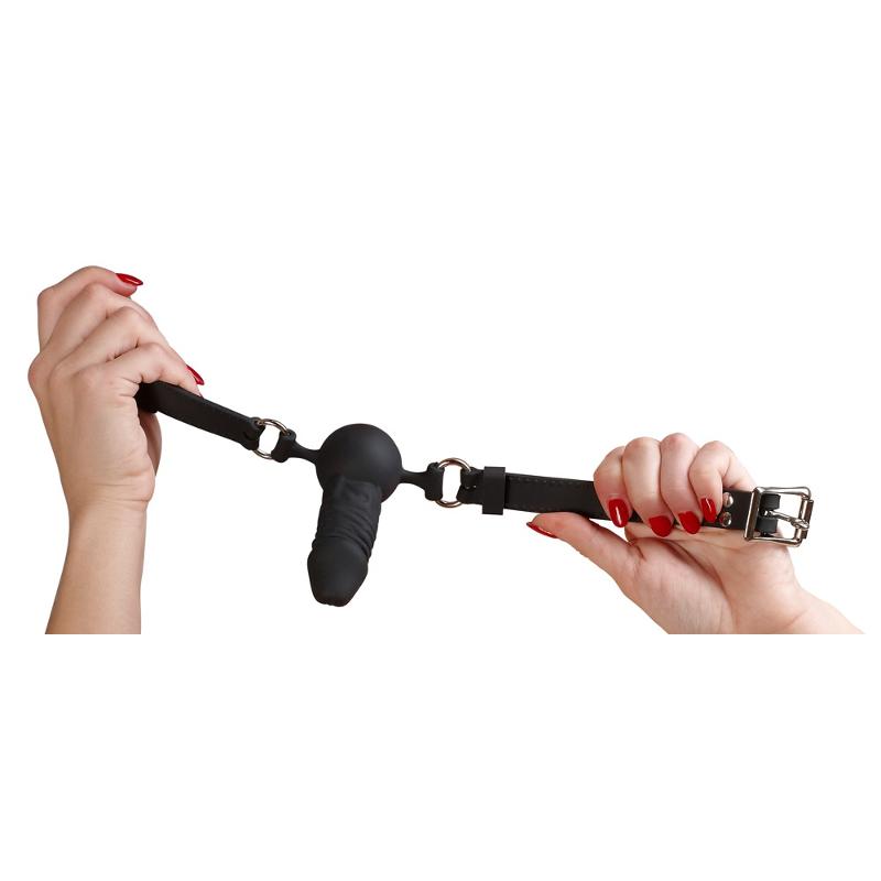 Кляп-фалоімітатор - Bad Kitty Silicone Dildo Gag