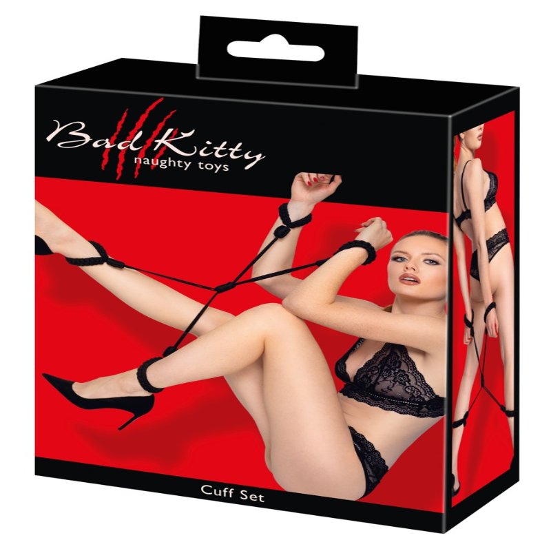 Набір для бондажу - 2493300 Bad Kitty Handcuffs S/M