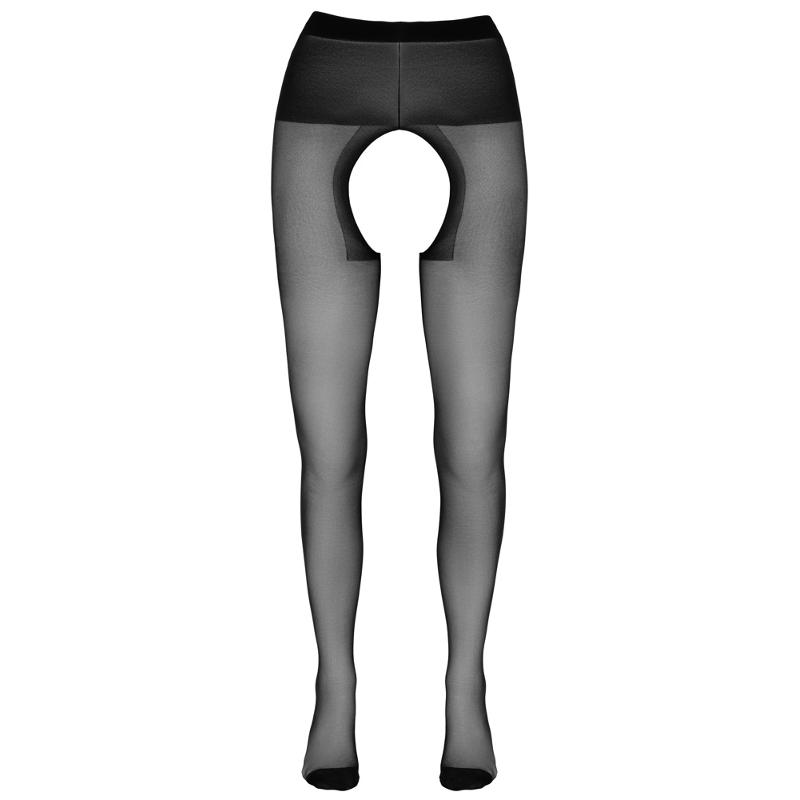 Колготки - 2510030 Cottelli Collection Crotchless Tights Black 3
