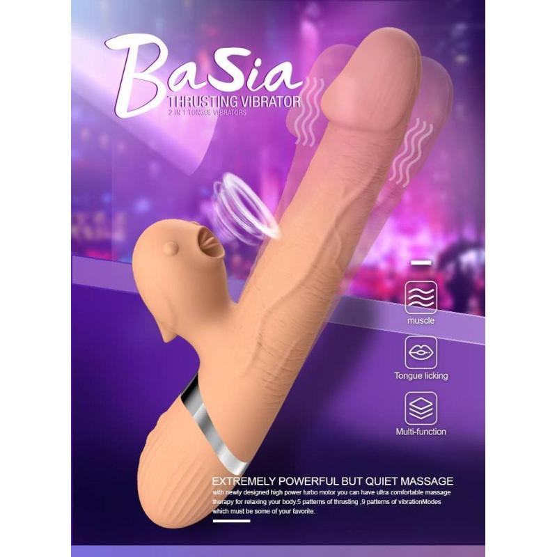 Вібратор - Basia Thtusting Vibrator 2in1