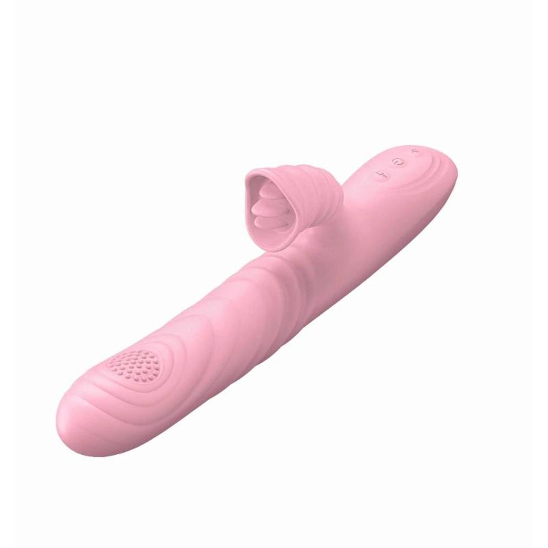 Вібратор - Angelia, USB 3 Functions Of Thrusting, 20 Vibrations Flesh