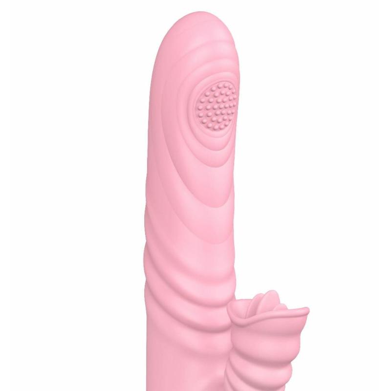 Вібратор - Angelia, USB 3 Functions Of Thrusting, 20 Vibrations Flesh