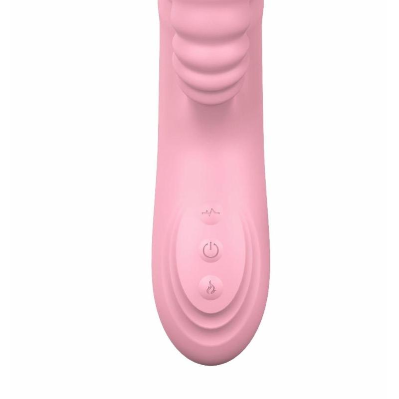 Вібратор - Angelia, USB 3 Functions Of Thrusting, 20 Vibrations Flesh