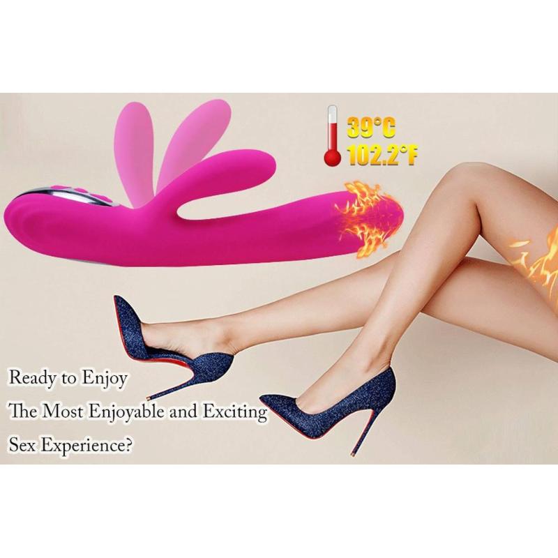 Вібратор - Joker Heating Double Vibrating Massage Stick Pink