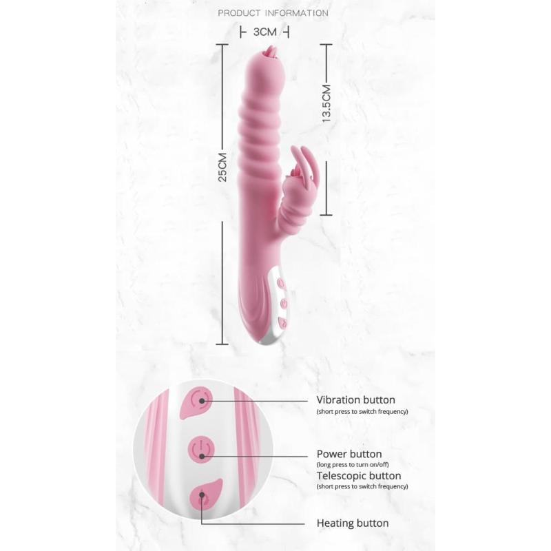 Вібратор - Hannah USB Pink