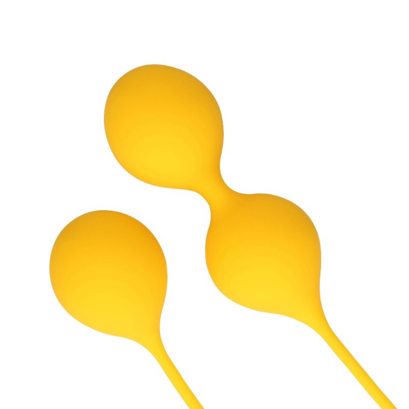 Набір вагінальних кульок - Loveline Silicone Kegel Balls Training Set Carambola
