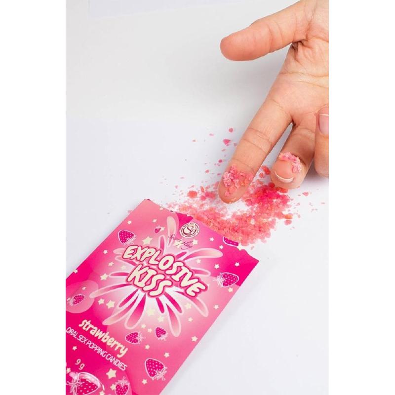 Стріляючі цукерки - Secret Play Explosive Kiss Strawberry, 9 г