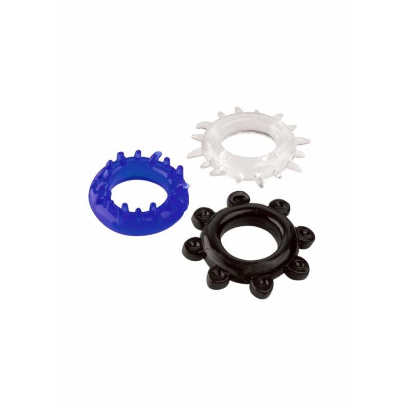 Набір ерекційних кілець - Triple C-Ring Set Color