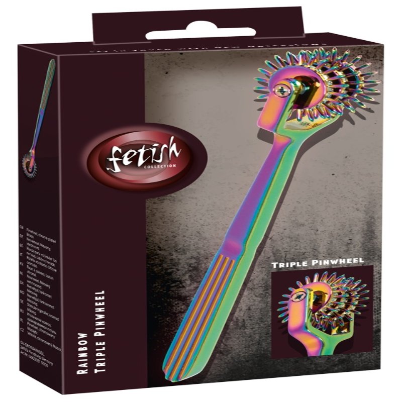 Колесо Вартенберга - Fetish Collection Rainbow Triple Pinwheel - зображення 1