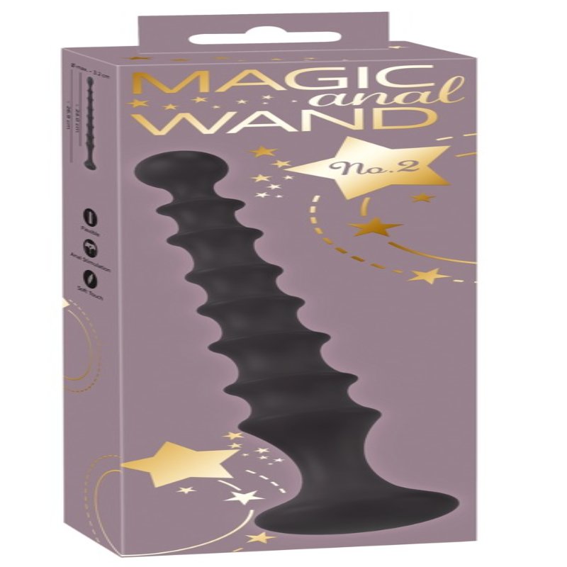 Анальний стимулятор - Magic Anal Wand No.2 Black - зображення 1