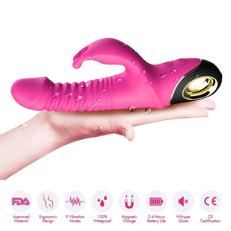 Вібратор - Thrusting Vibrator Zing Pink
