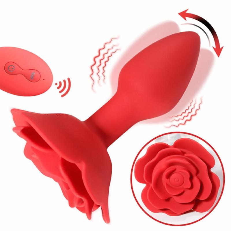 Анальна пробка - Rose Rotating Anal Plug
