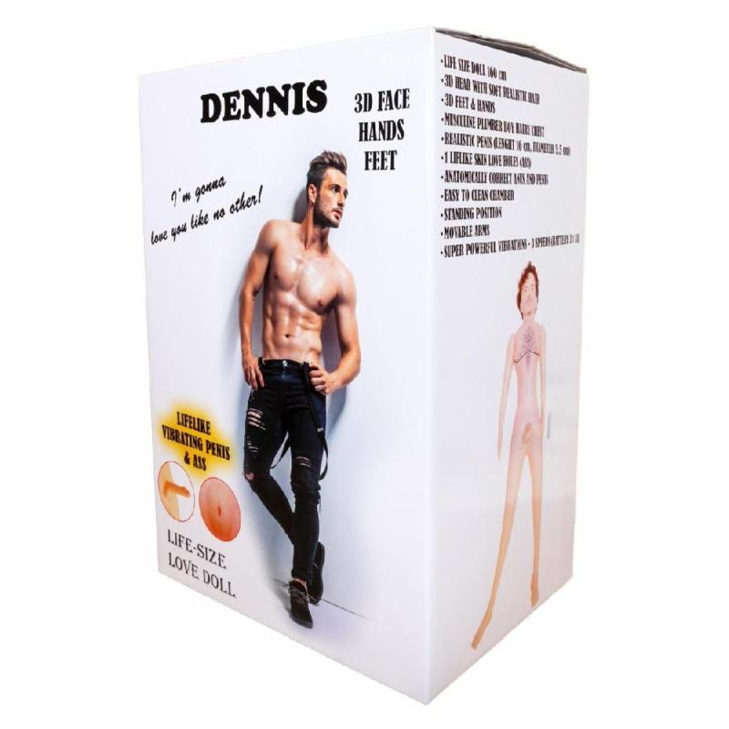 Надувна секс лялька з вібрацією - Dennis 3D