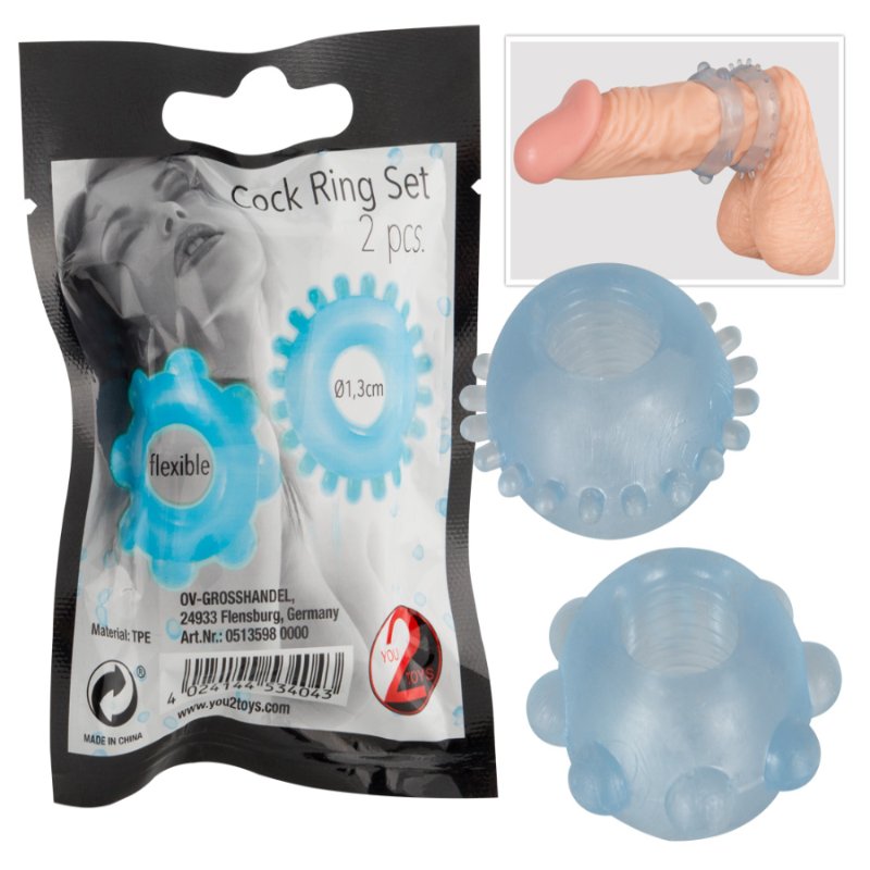 Ерекційні кільця - Cock Ring Set, 2 шт. - зображення 1