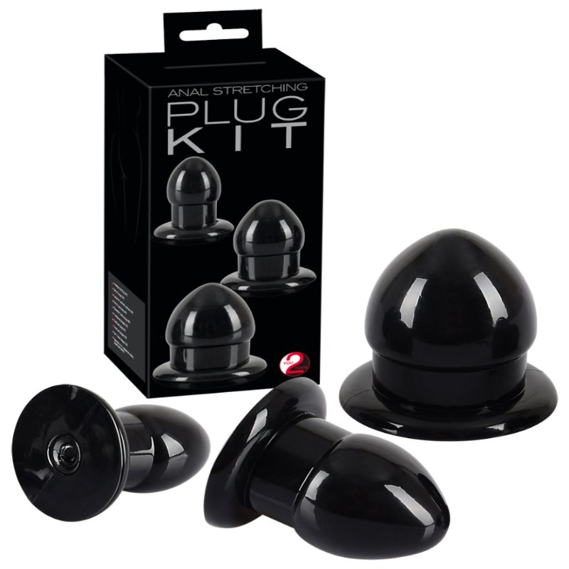 Анальні пробки - Anal Stretching Plug Kit - зображення 1