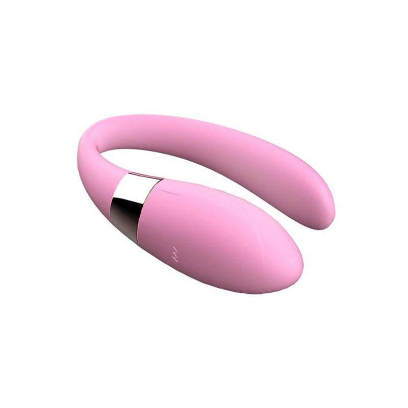 Вібратор для пар - V-Vibe Pink, USB, 7 Function, Remote Control